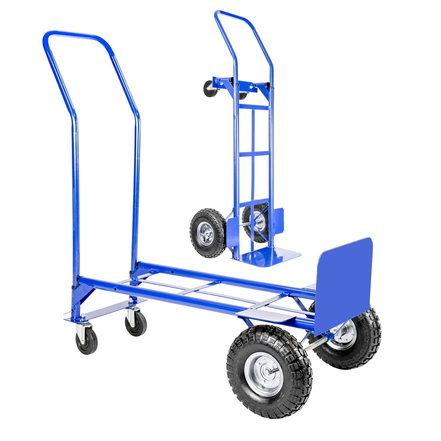 Carrinho transporte dobrável até 250 kg azul