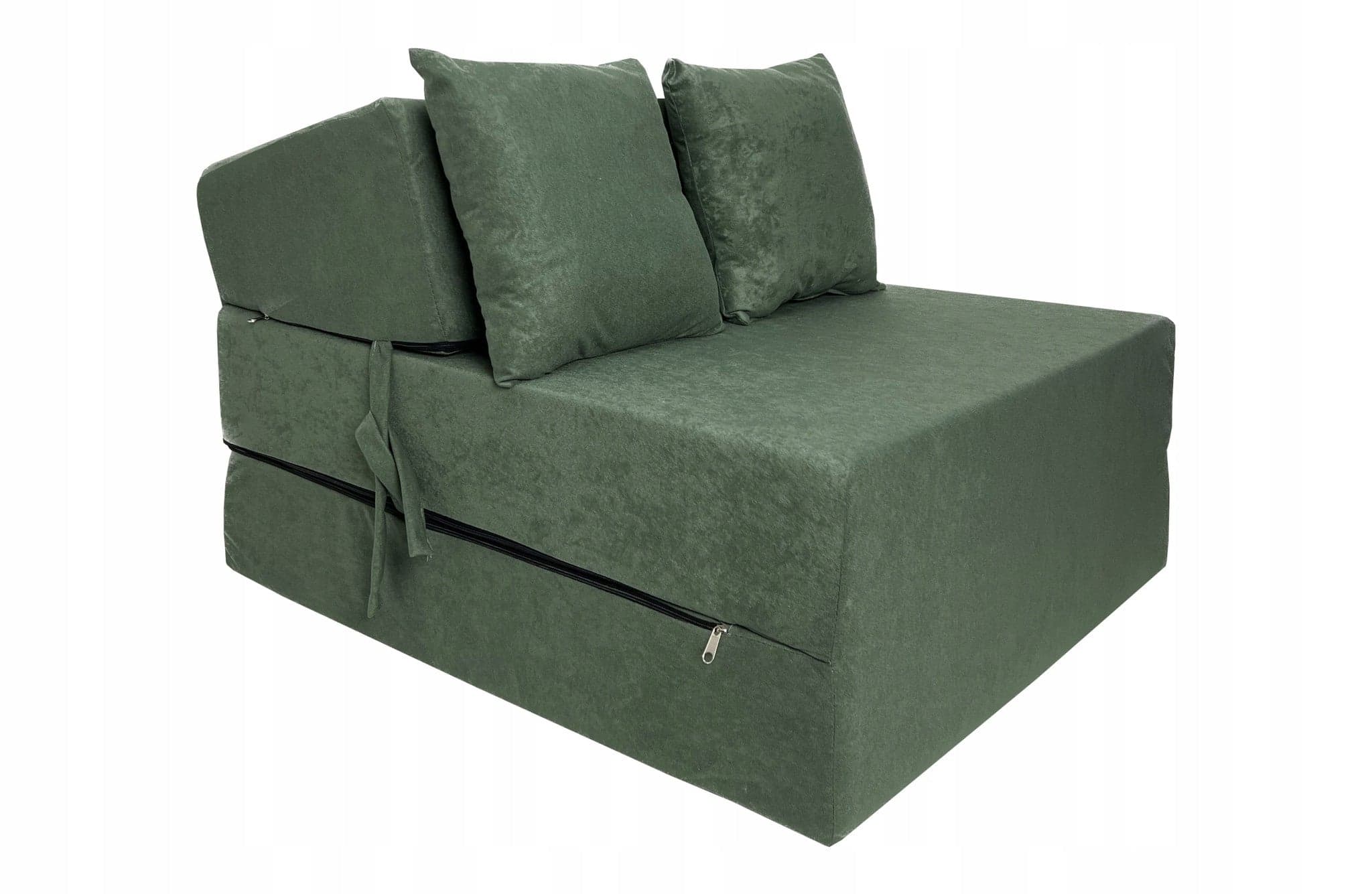 Colchão dobrável 200x70x15 cm verde