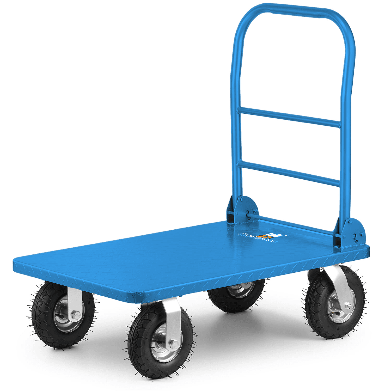 Carro de transporte até 500 kg azul em aço