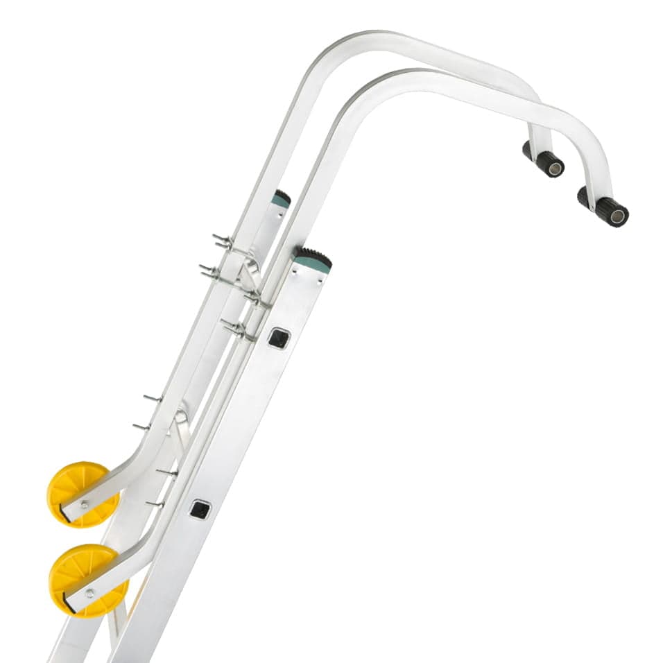 Gancho de telhado para escada universal alumínio 43 x 96 cm