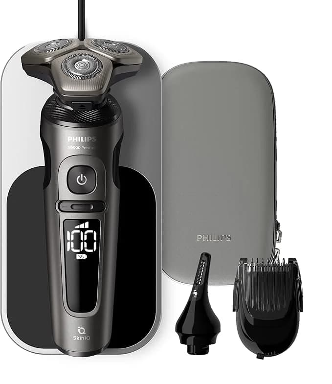Philips Prestige SP9871/22 — Barbeador Elétrico Wet & Dry SkinIQ