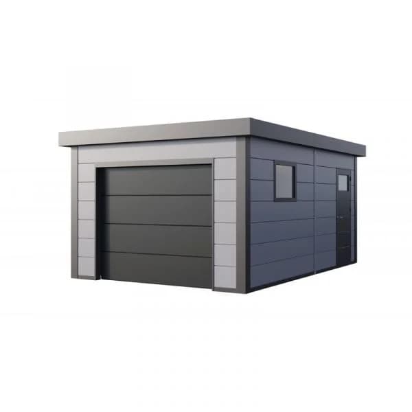 Telluria Garagem Metálica NH1 Cinza Claro 538 x 358 Aço Galvanizado
