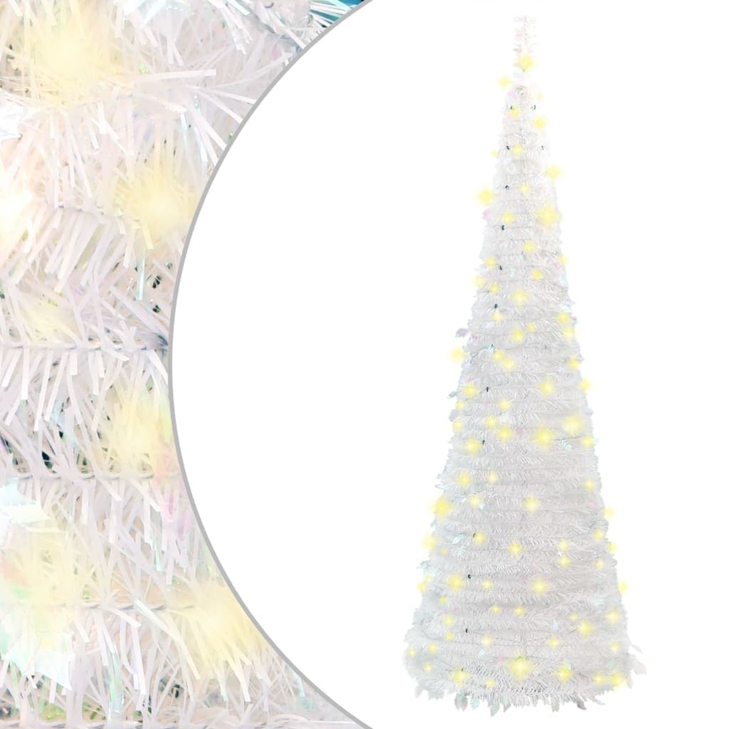 VidaXL Árvore de Natal Artificial Pop-up com 150 Luzes LED 180cm Branco - 357754