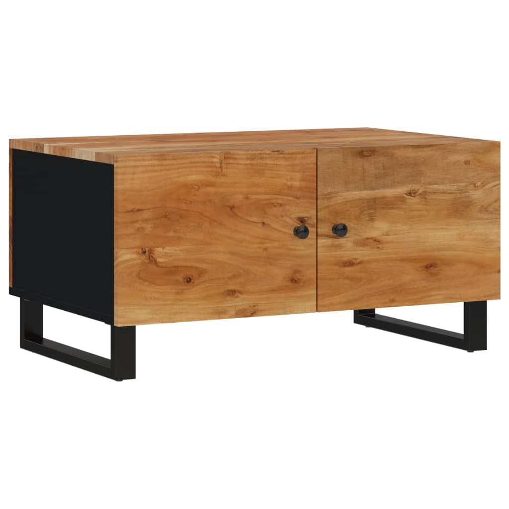 vidaXL Mesa de centro 80x50x40 madeira de acácia maciça/deriv. madeira