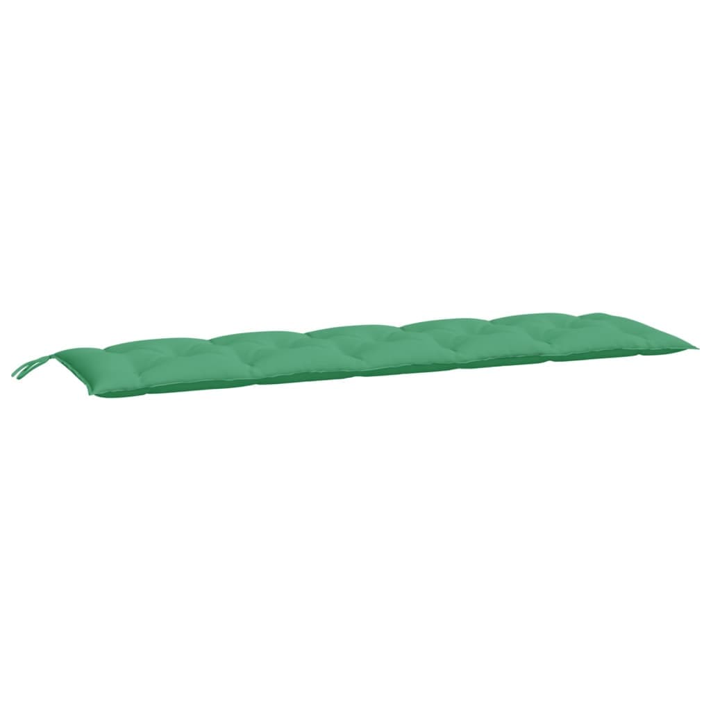 vidaXL Almofadão p/ banco de jardim 180x50x7cm tecido oxford verde