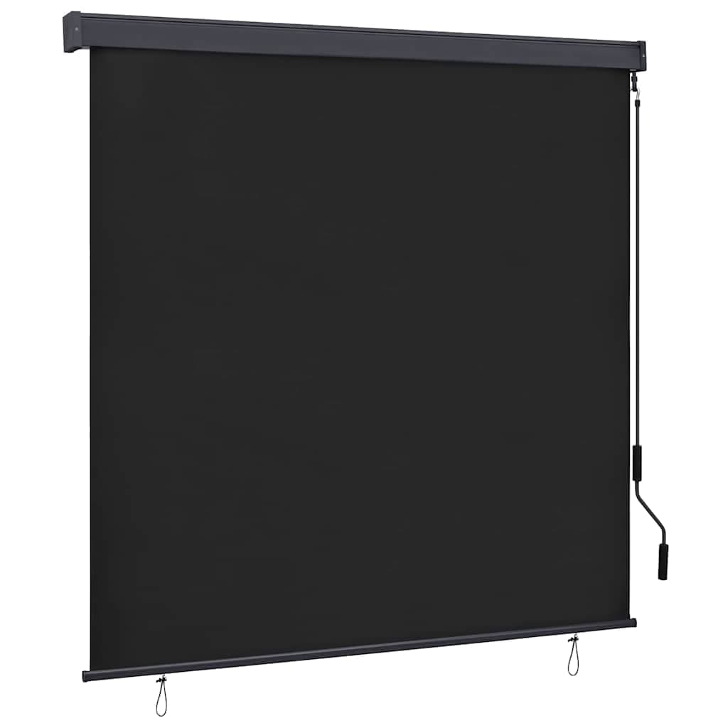 vidaXL Estores de rolo Antracite 180 x 250 cm Tecido e Alumínio