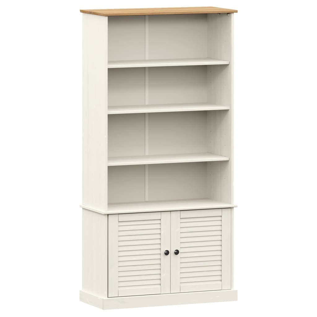 vidaXL Estante VIGO 85x35x170 cm madeira de pinho maciça branco
