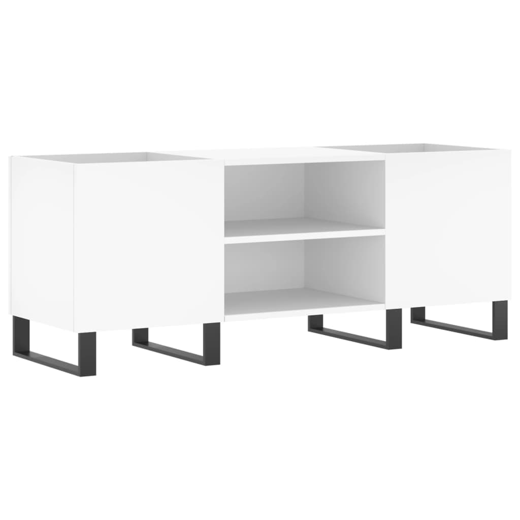 Armário para Discos 121x38x48 cm Derivados de Madeira Branco - 831684