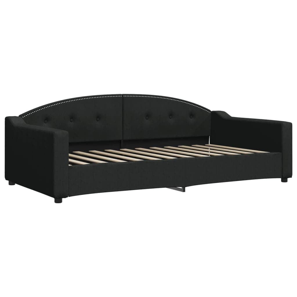 vidaXL Sofá-cama 100x200 cm tecido preto