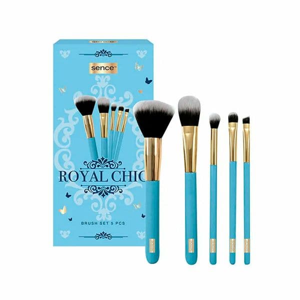 Sence Royal Chic Vegan Conjunto de Pincéis de Maquilhagem Preto 5 Peças