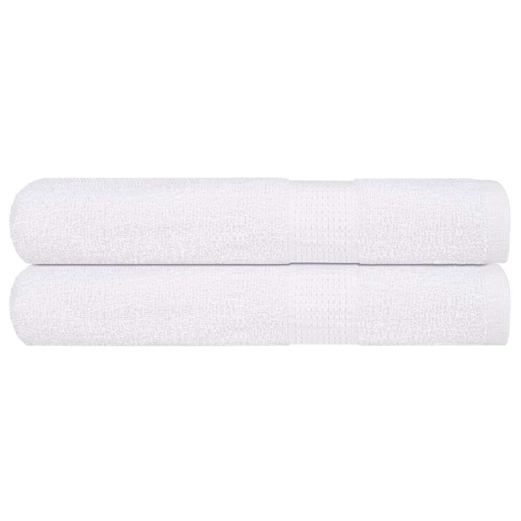 vidaXL Toalhas de sauna FROGN 2 pcs 80x200 cm 360 g/m² branco