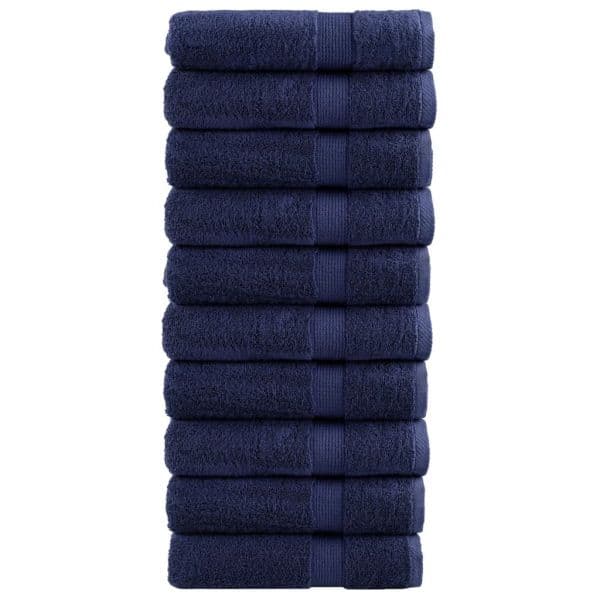 vidaXL Toalhas Banho Premium Solund 10pcs 70x140cm 600gsm Azulmarinho - 4143983426