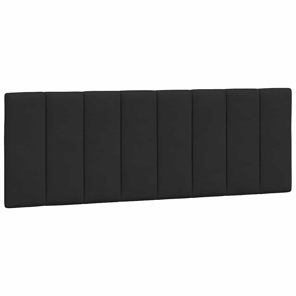 vidaXL Almofadão de cabeceira Hanko 140 cm veludo preto