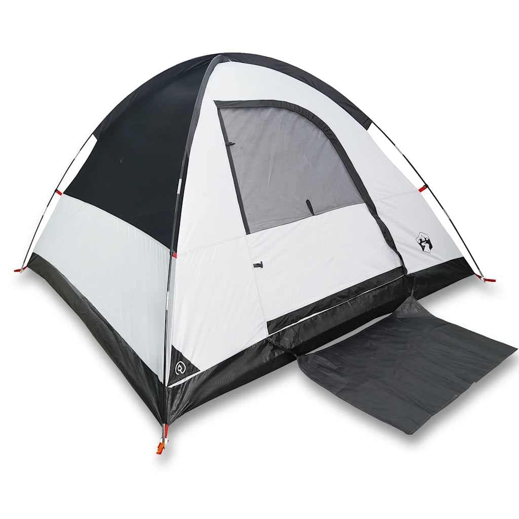 vidaXL Tenda de campismo cúpula p/ 3 pessoas opaca impermeável branco