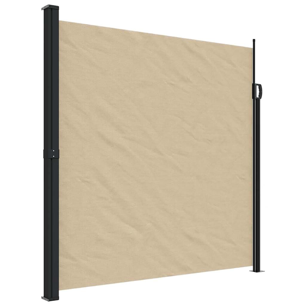 vidaXL Toldo Lateral Retrátil 200x600 cm Bege - 309656930