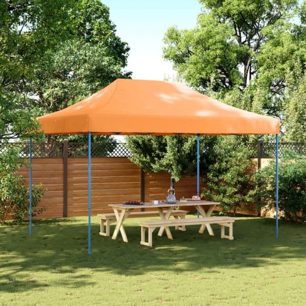 vidaXL Tenda para Festas Pop-up Dobrável 410x279x315 cm Laranja - 3636650114