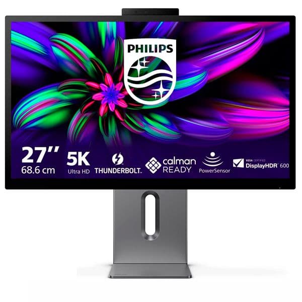 Monitor Philips 27" 27E3U7903/00 5K Ultra HD 70Hz HDR600 Calman Ready HDMI USB-C Thunderbolt 4 HAS Pivot