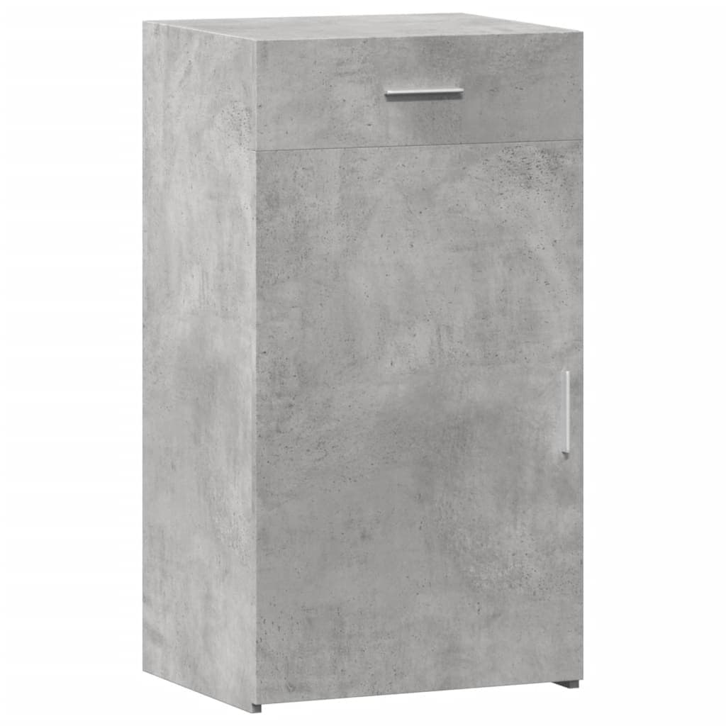 vidaXL Aparador 50x42,5x93 cm Derivados de Madeira Cinzento Cimento - 3278850195