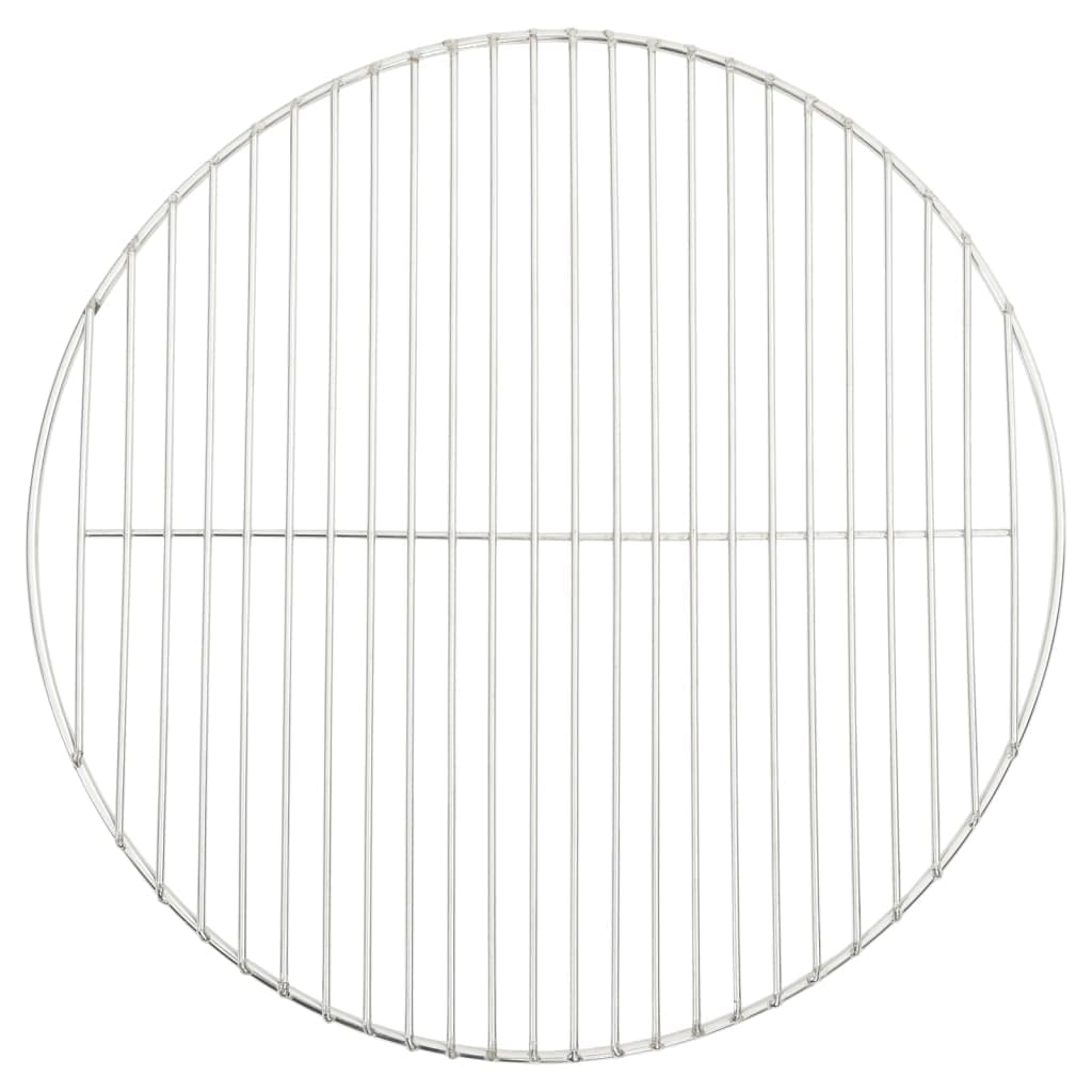 vidaXL Grelha para churrasco redonda Ø47 cm aço inoxidável 304