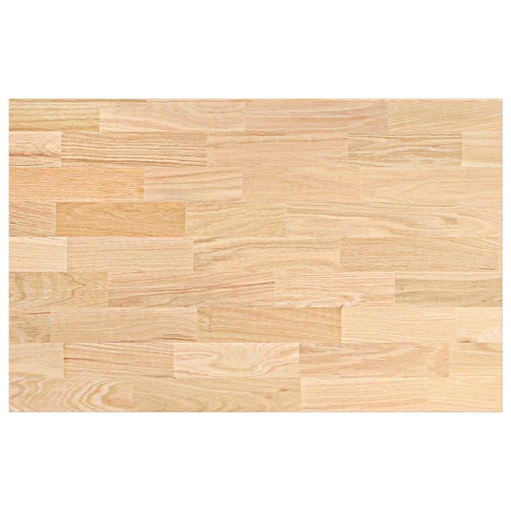VidaXL Bancada de cozinha retangular 100x63,5x2,7 cm carvalho maciça