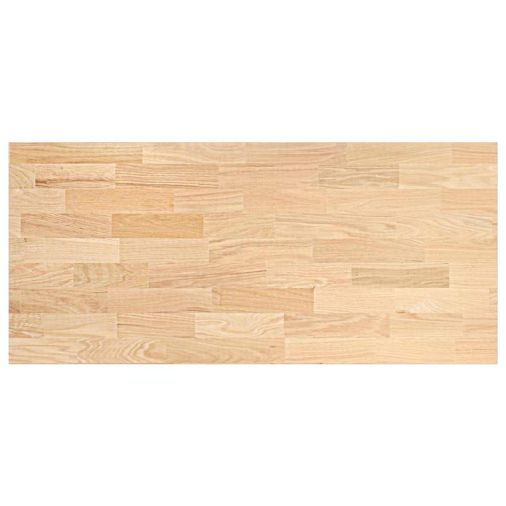 VidaXL Bancada de cozinha retangular 140x63,5x2,7 cm carvalho maciça
