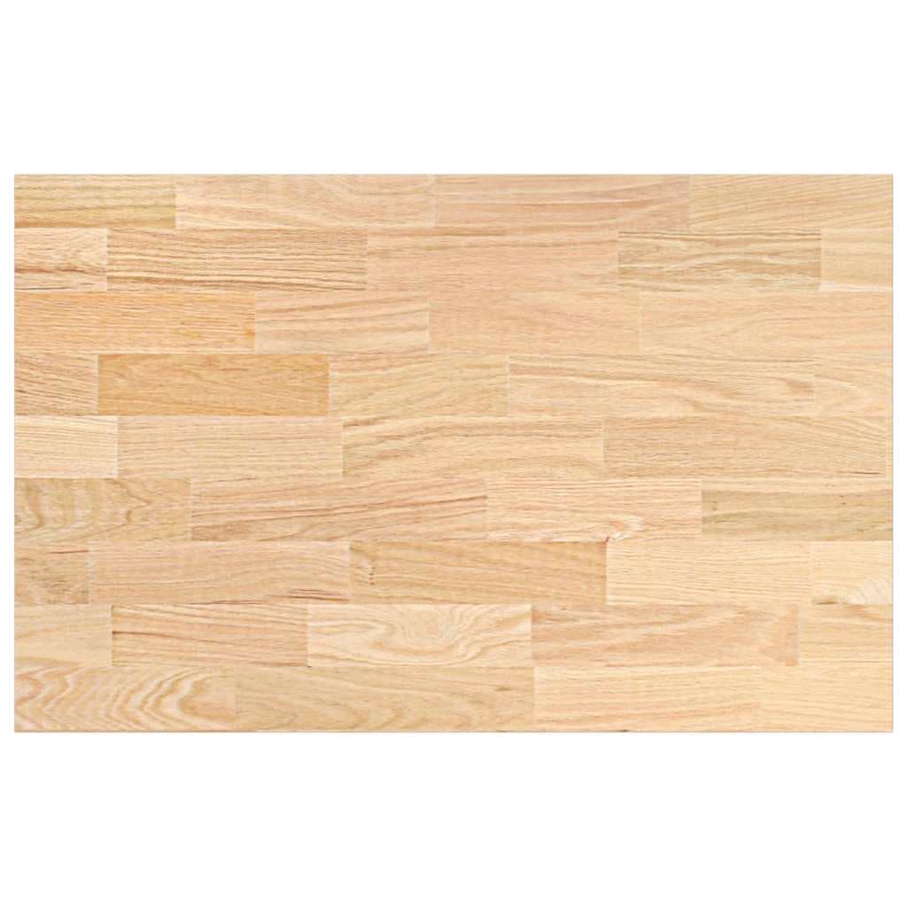VidaXL Bancada de cozinha retangular 100x63,5x4 cm carvalho maciça