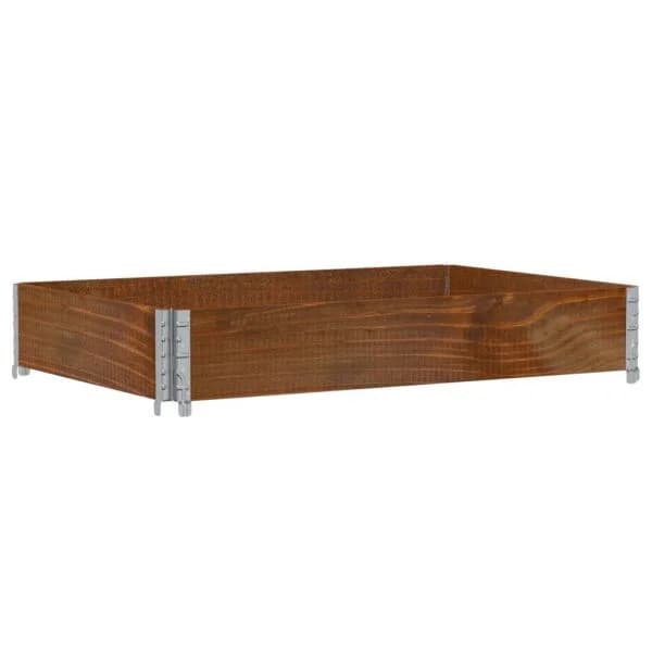 vidaXL Vaso/floreira para Jardim 120x80 cm Pinho Maciço Castanho - 2810025051