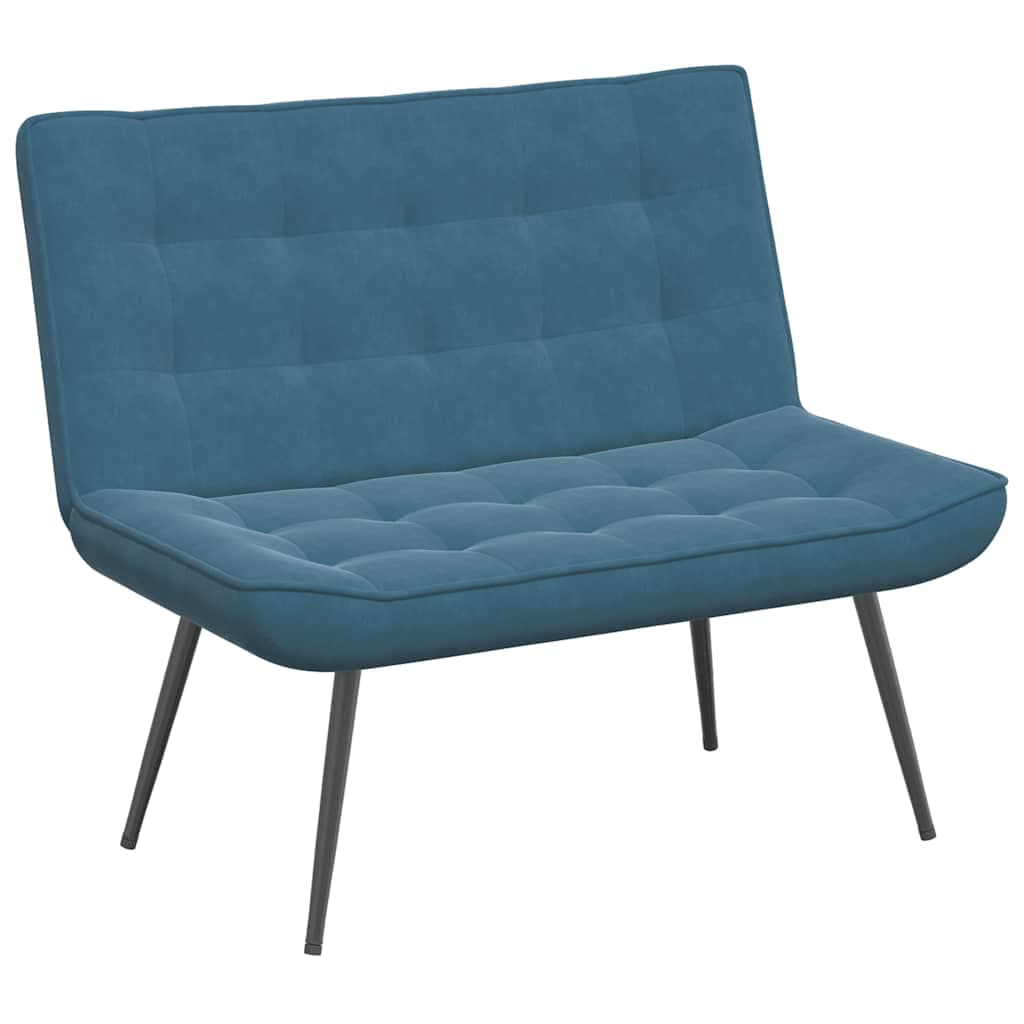 vidaXL Banco 110x74x84 cm veludo azul