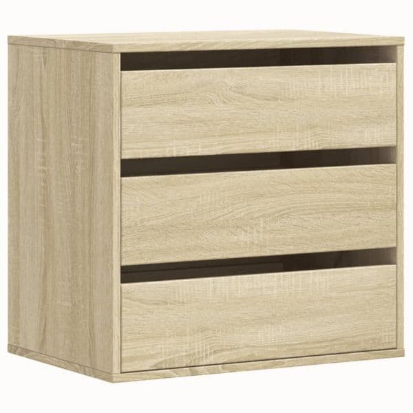 vidaXL Cómoda 60x41x58 cm Derivados de Madeira Carvalho Sonoma - 3377729007