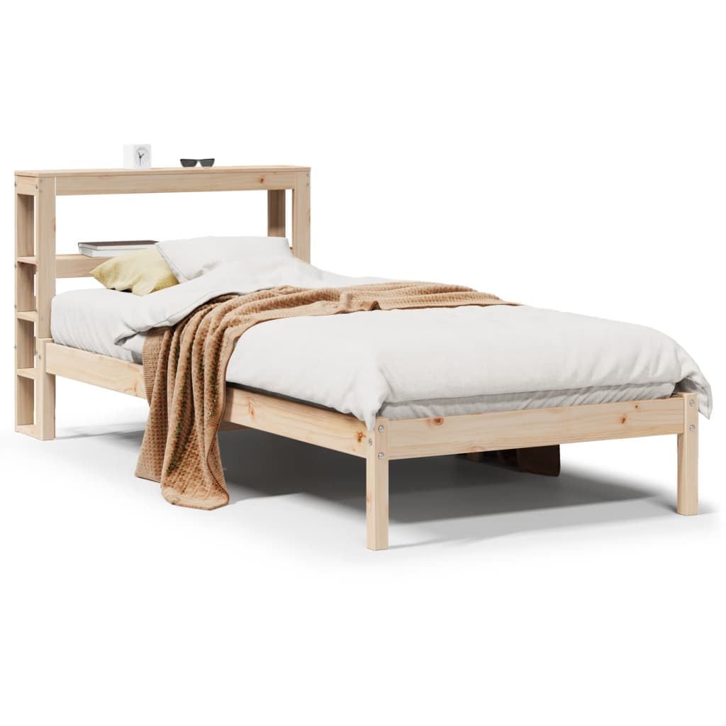 vidaXL Cama sem colchão 90x190 cm madeira de pinho maciça