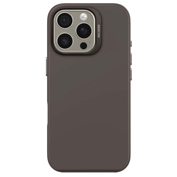 Decoded Capa Silicone Antimicrobiana para iPhone 16 Pro Phantom Black