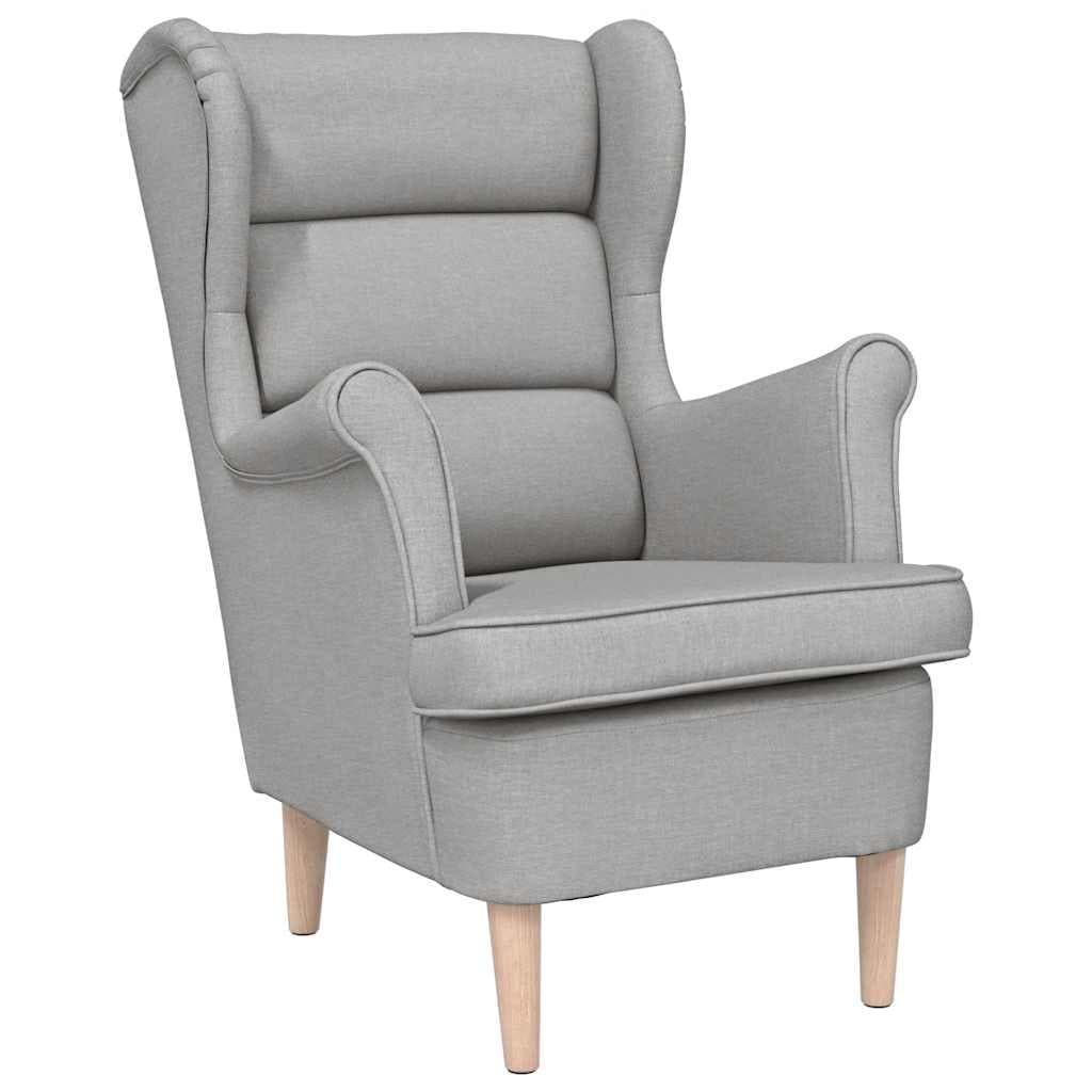 vidaXL Cadeira com Apoio de Braços 74x84x100cm Tecido Cinzento Nublado - 4050653560