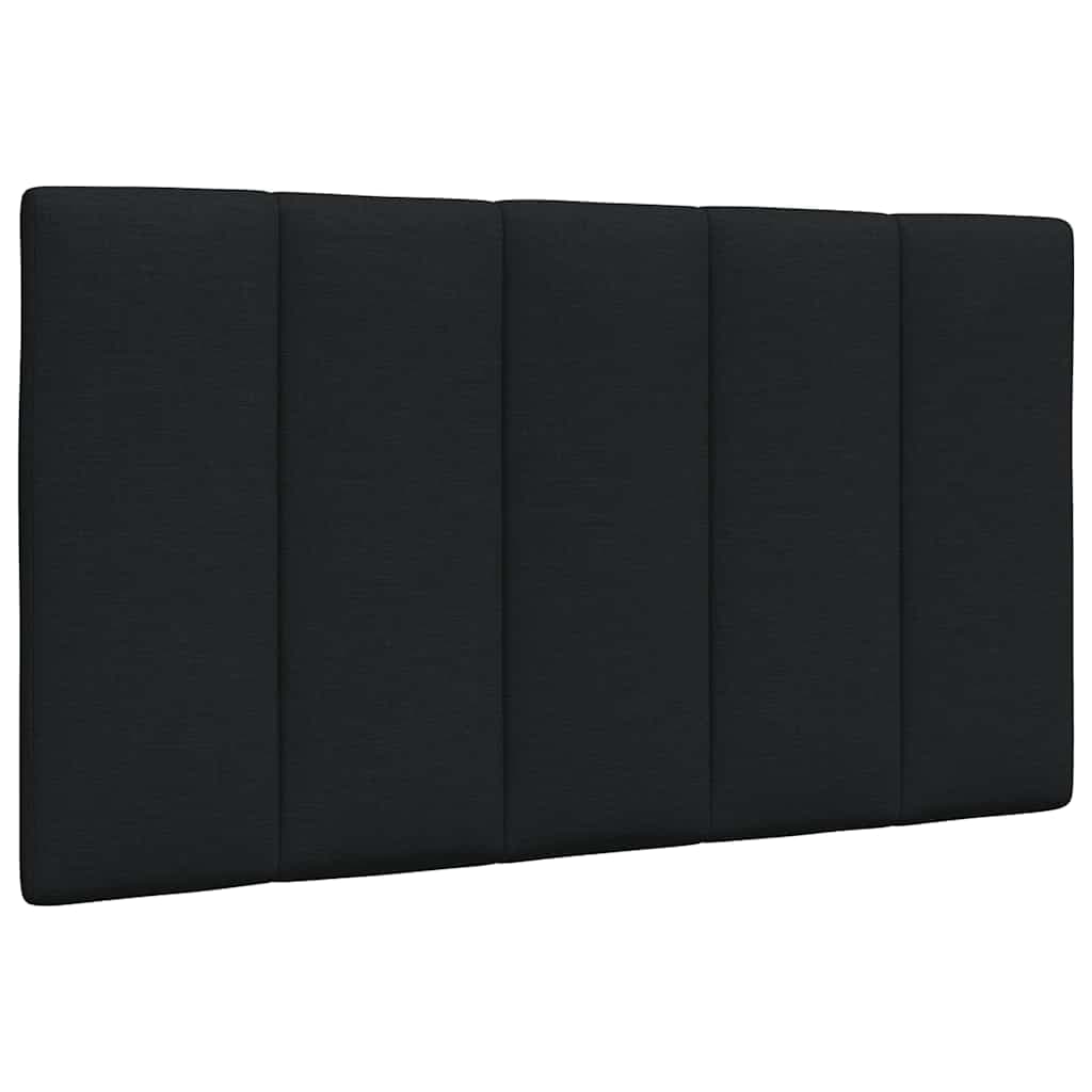 vidaXL Almofadão de cabeceira Hanko 90 cm tecido preto