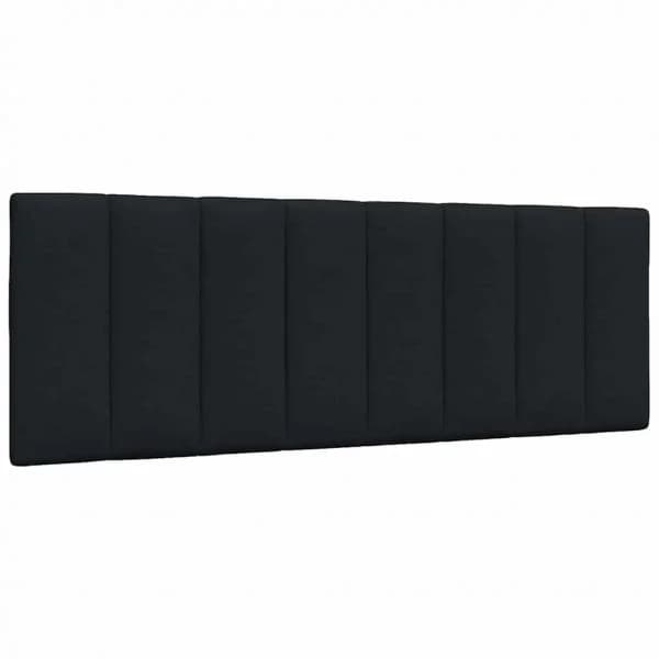 vidaXL Almofadão de Cabeceira 140 cm Tecido Preto - 4049270544