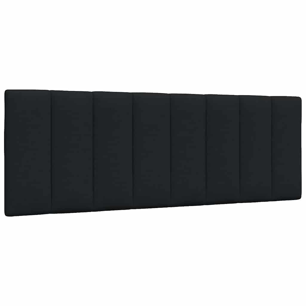 vidaXL Almofadão de Cabeceira 140 cm Tecido Preto - 4049270544