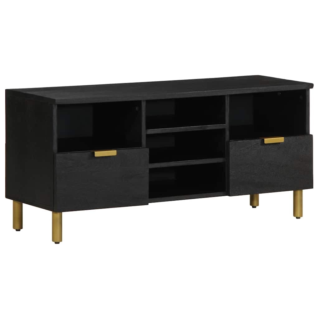 vidaXL Móvel de Tv 100x33x46 cm Derivados de Madeira Preto - 2378417948