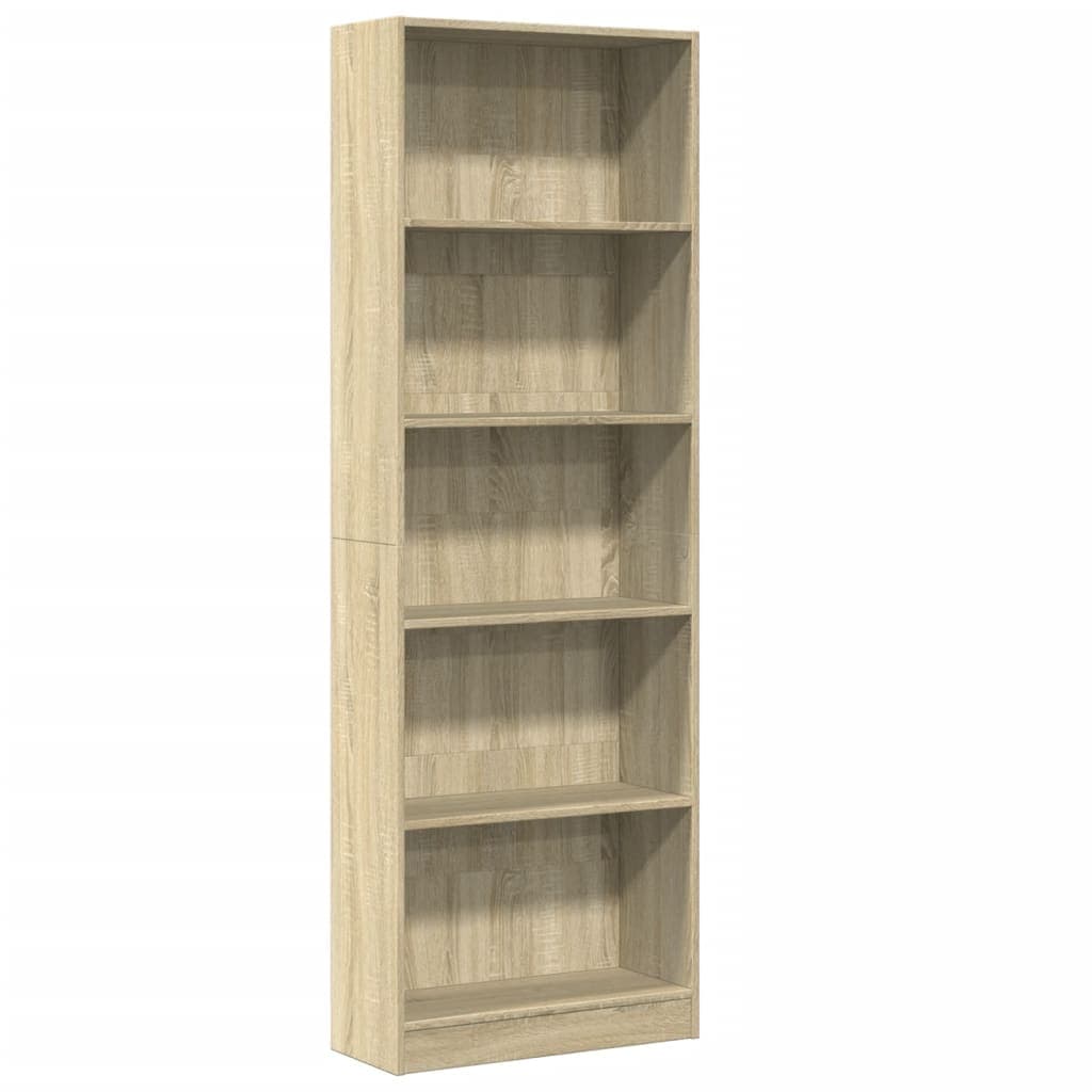 vidaXL Estante 60x24x176 cm derivados de madeira carvalho sonoma