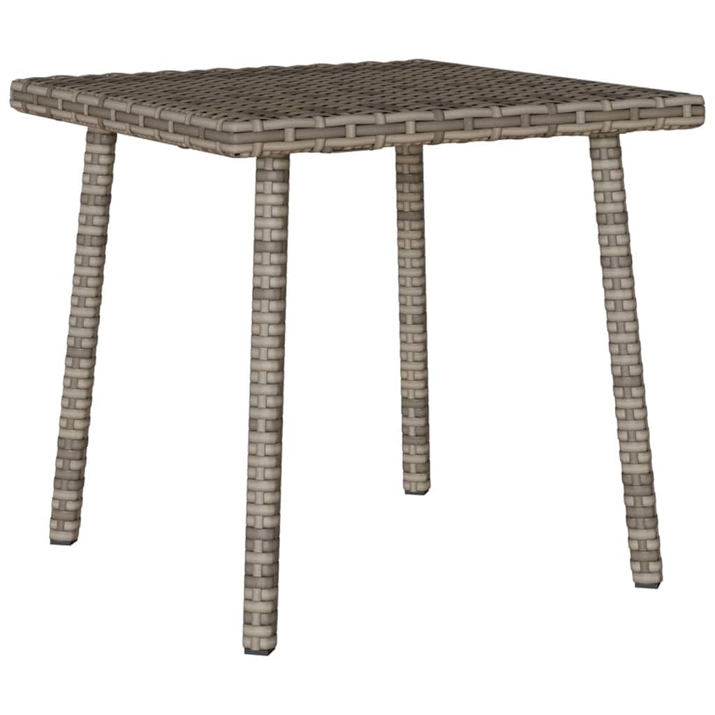 vidaXL Mesa de centro de jardim retangular 40x40x37cm vime PE cinzento
