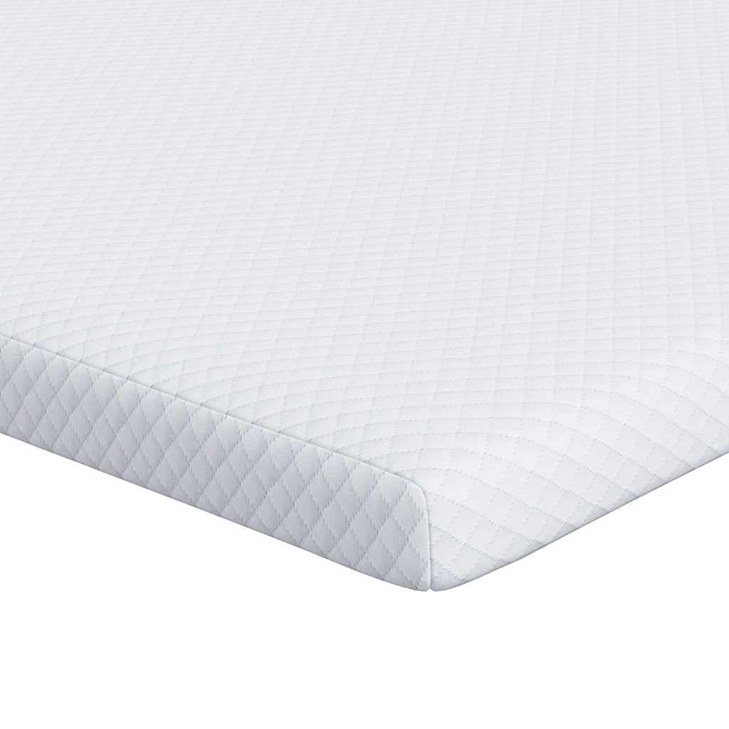 vidaXL Topper de Colchão Branco 140 x 190 cm Tecido Jacquard
