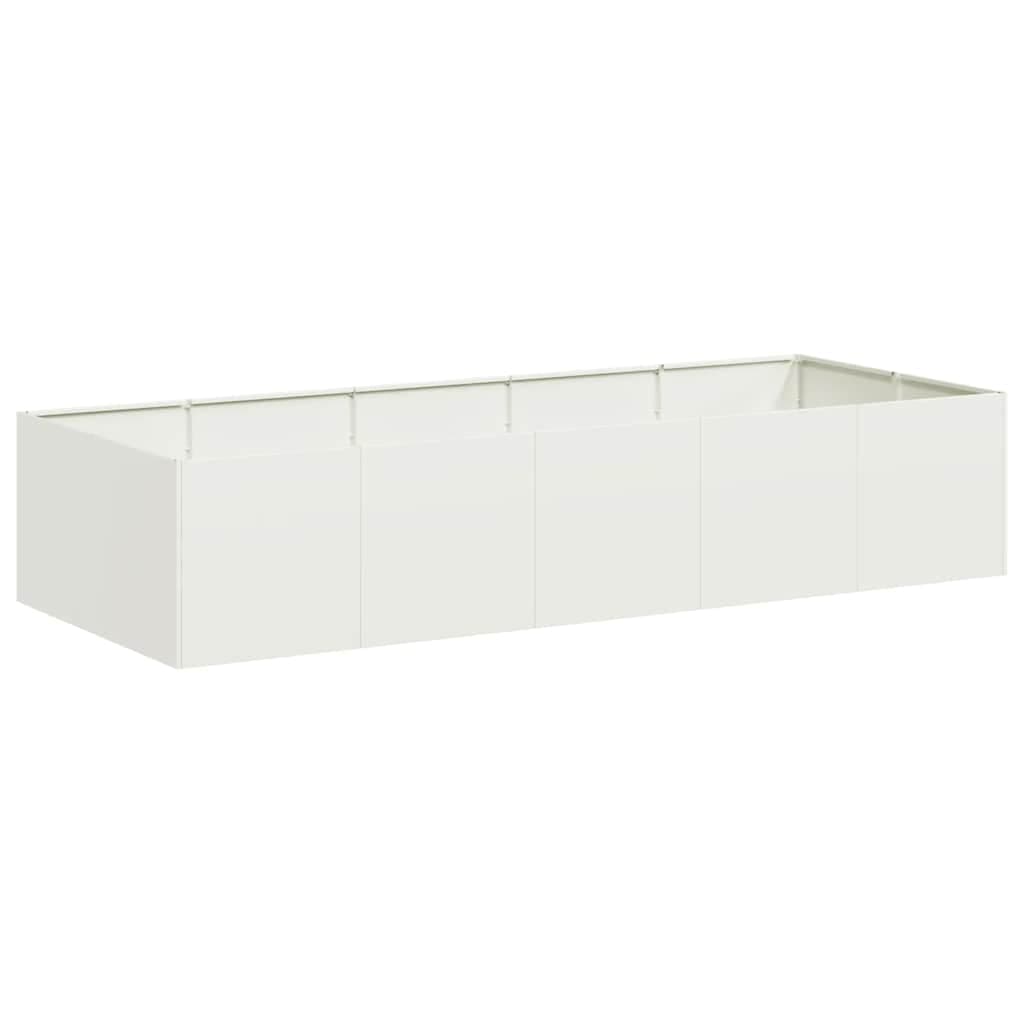 vidaXL Vaso/floreira 200x80x40 cm aço preto