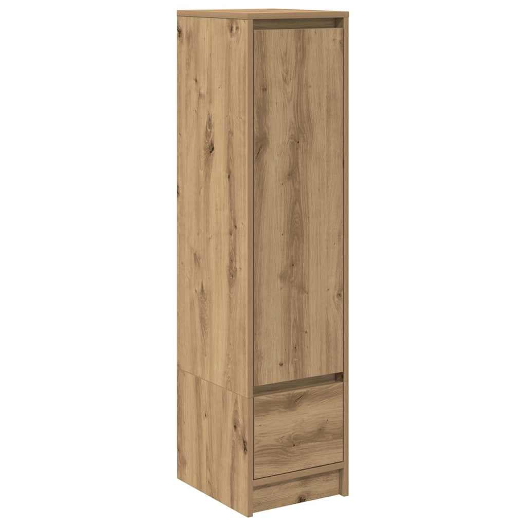 vidaXL Aparador Alto 29,5x34x119,5cm Derivados Madeira Carvalho Artisiano - 3565380566