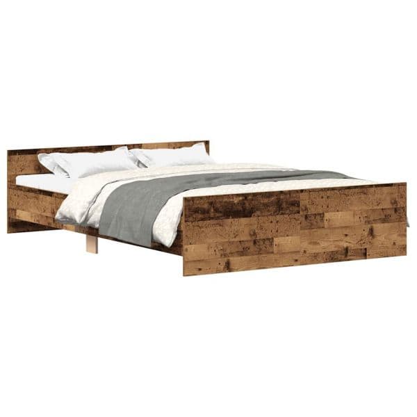 vidaXL Estrutura de Cama sem Colchão 120x200cm Madeira Velha - 2867575761