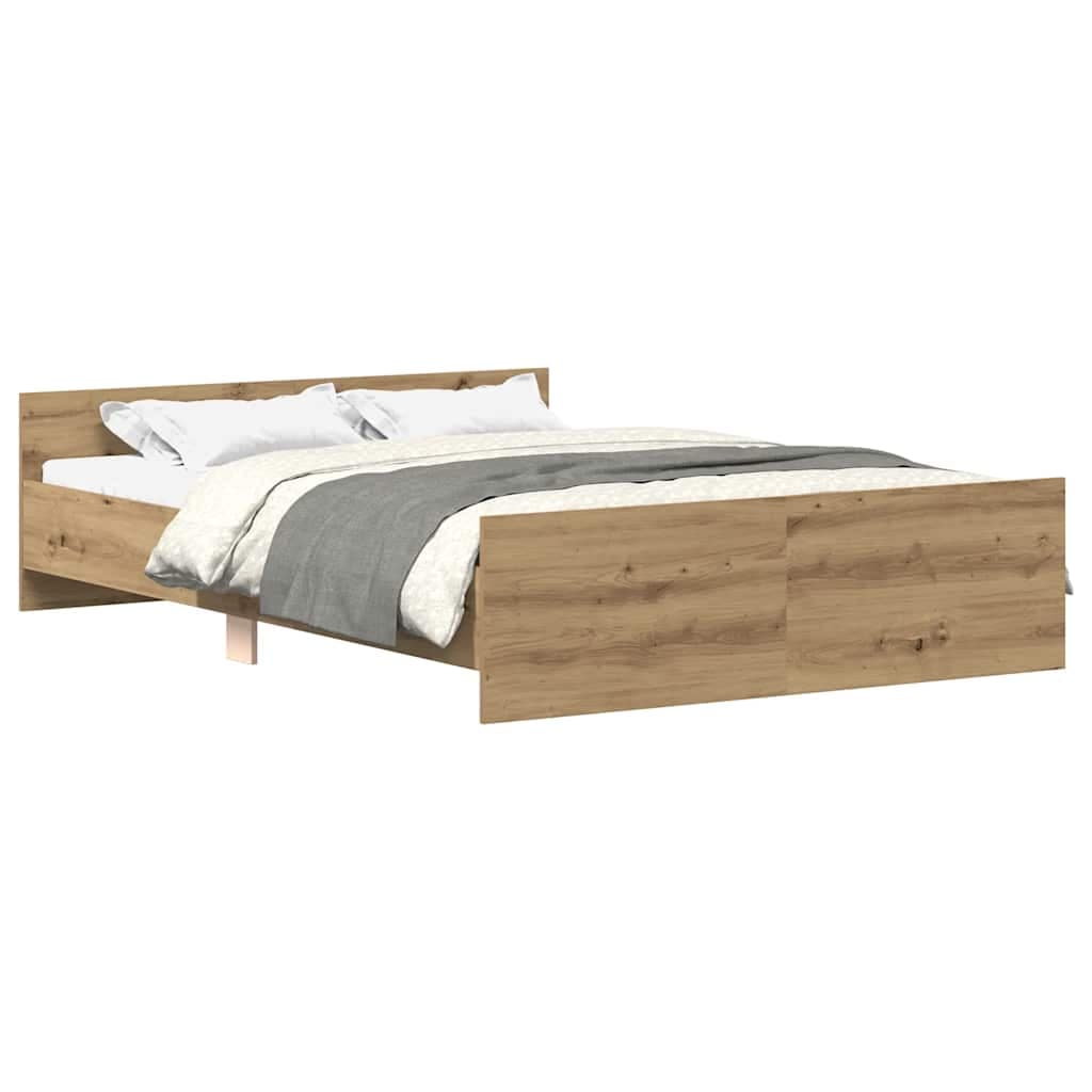 vidaXL Estrutura de Cama sem Colchão 140x200cm Derivados de Madeira - 2091089068