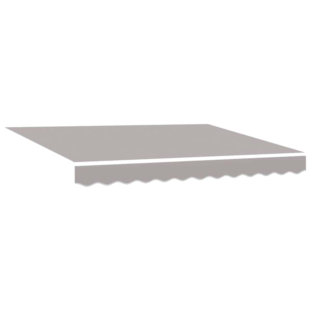 vidaXL Tecido de substituição para toldo Cinzento-claro 2,5 x 2 m