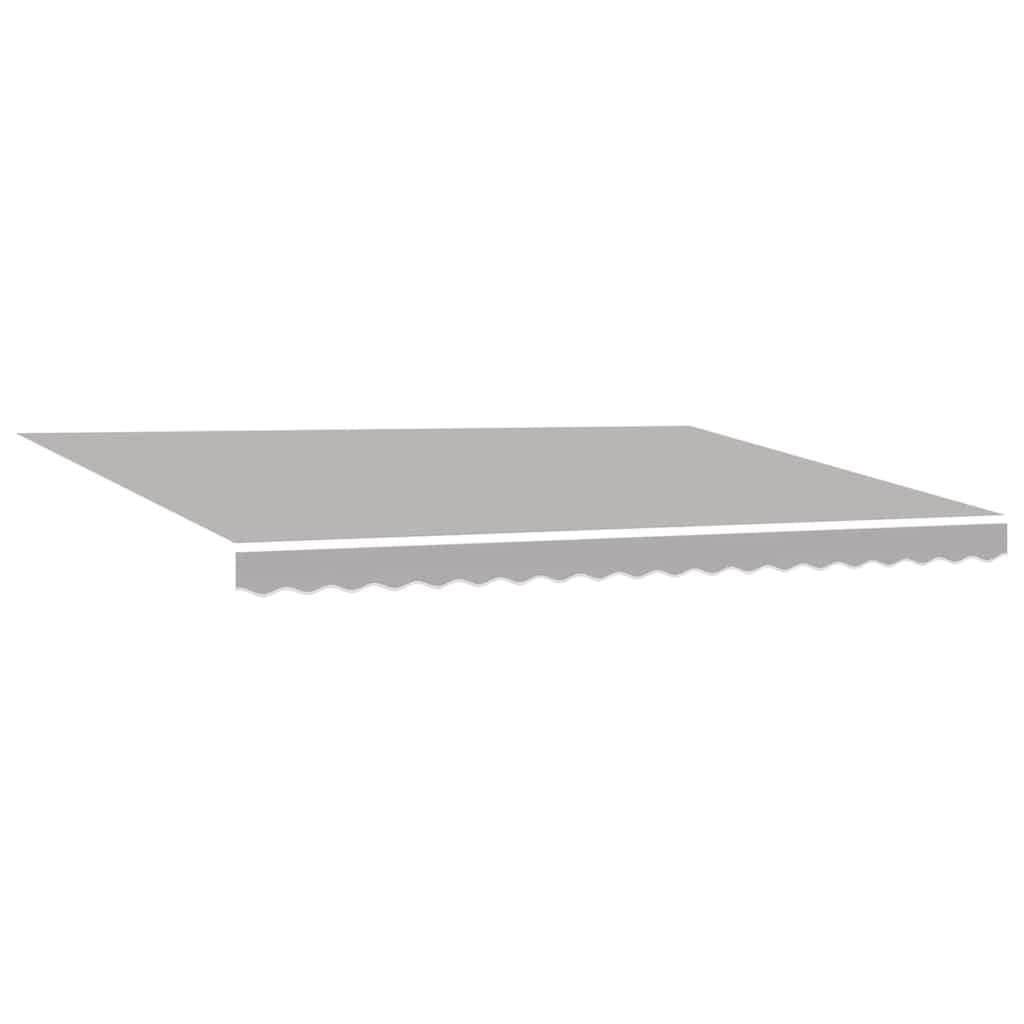 vidaXL Tecido de substituição para toldo Cinzento-claro 430 x 345 cm