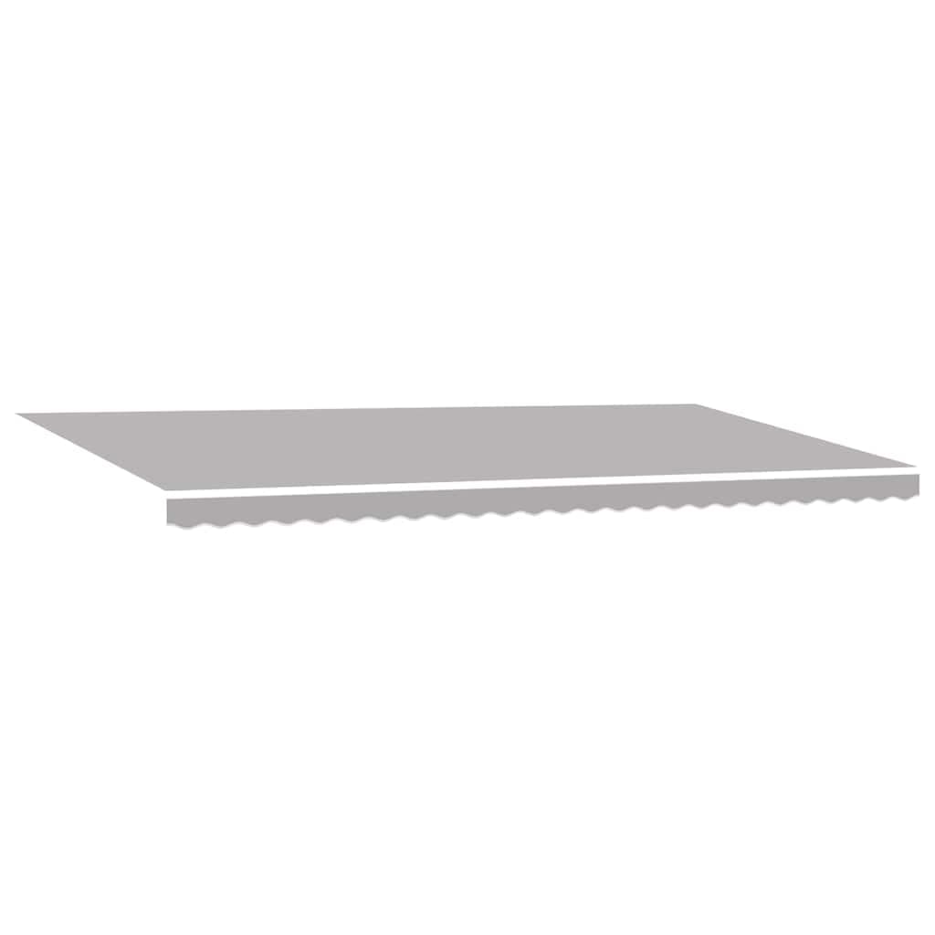 vidaXL Tecido de substituição para toldo Cinzento-claro 6 x 3 m