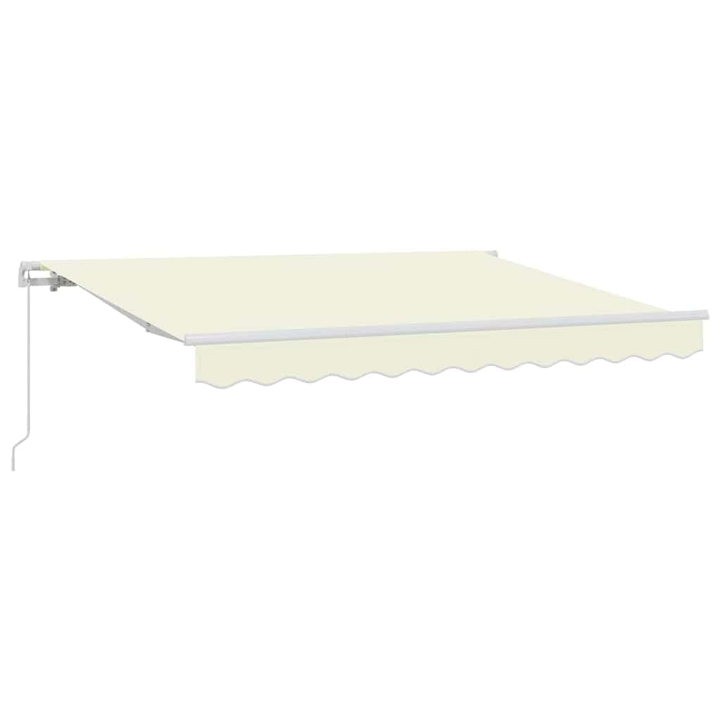 vidaXL Toldo Retrátil Creme 300 x 200 cm tecido
