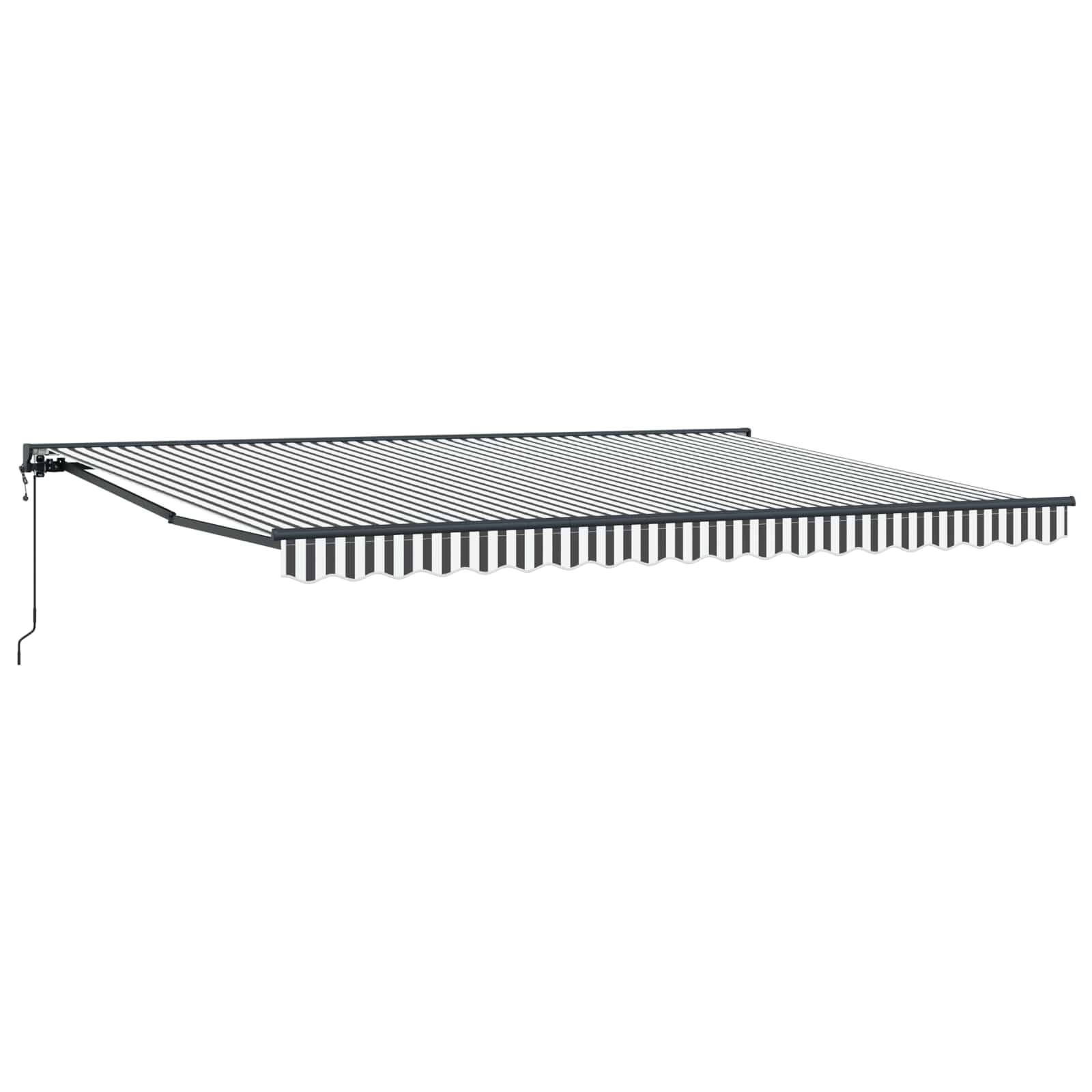 vidaXL Estrutura de Toldo Antracite e Branco 450 × 300 cm - 1129970727
