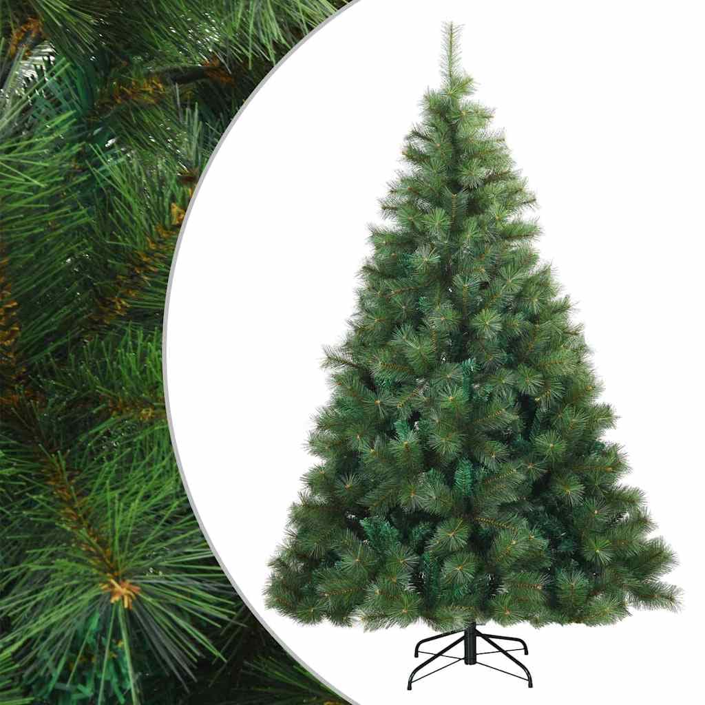 vidaXL Árvore de Natal Articulada Artificial Verde 180 cm PVC, aço