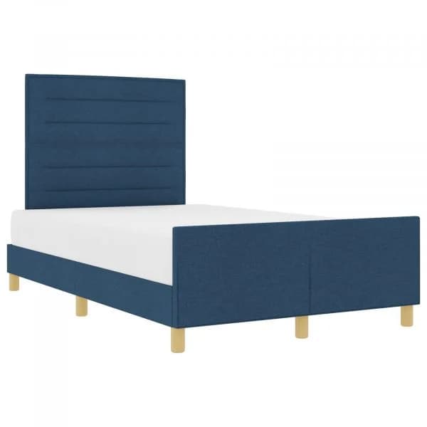 vidaXL Cama de Tecido Azul 140x200 cm - 2327920129
